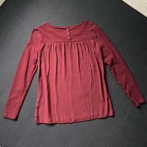 Maroon Loft outlet long sleeved top